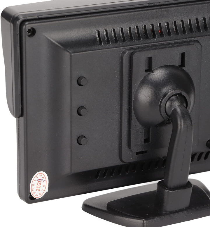 Goshyda 4,3-Zoll-Automonitor, Farb-LCD-Rückfahrmonitor mit Sonnenblende, Unterstützt Autokamera, DVD