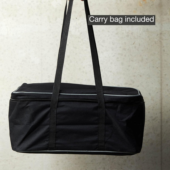 Barbecook Rauchfreier Holzkohlegrill Tischgrill mit Tragetasche geeignet für Balkon als Outdoor Camp