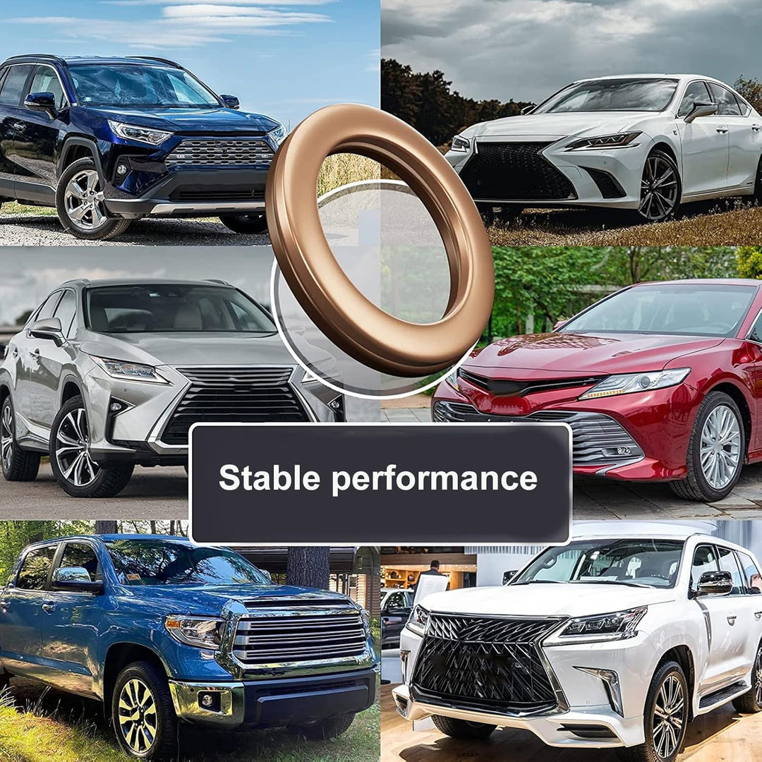 200 Stück Ölablassschrauben-Dichtung aus Rotem Kupfer, 9 Arten Dichtungsscheiben-Set mit Wärmebehand