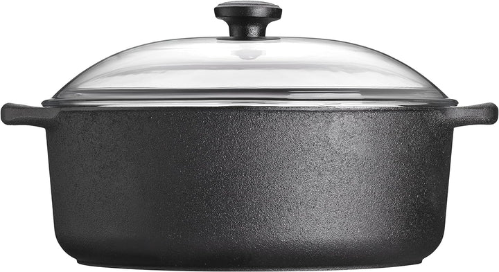 Skeppshult Bräter mit Glasdeckel - Bodendurchmesser / Inhalt 25 cm / 5,5 Liter