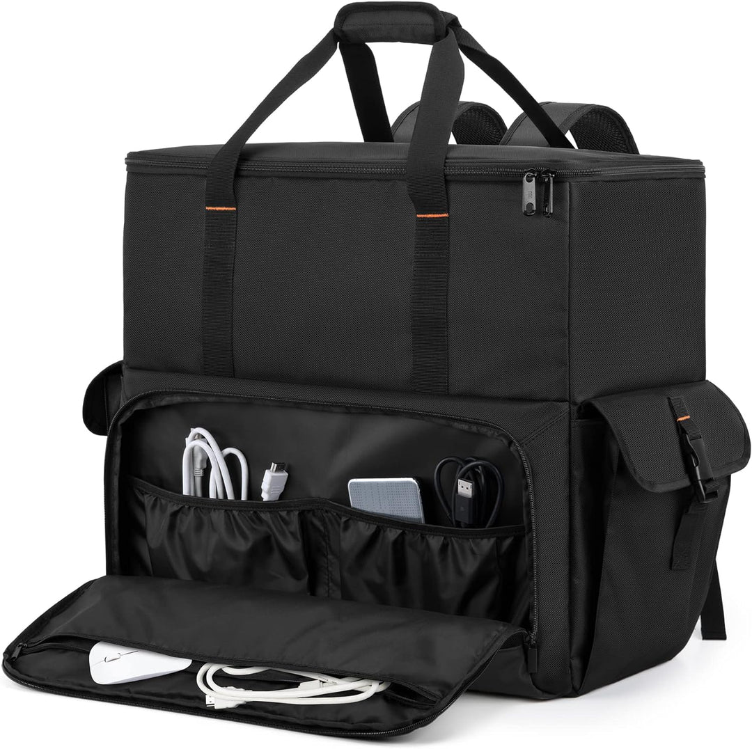 Trunab PC Host Tragetasche, Computer Rucksack für Prozessoren, Maus, Tastatur, Kopfhörer und Kabel,