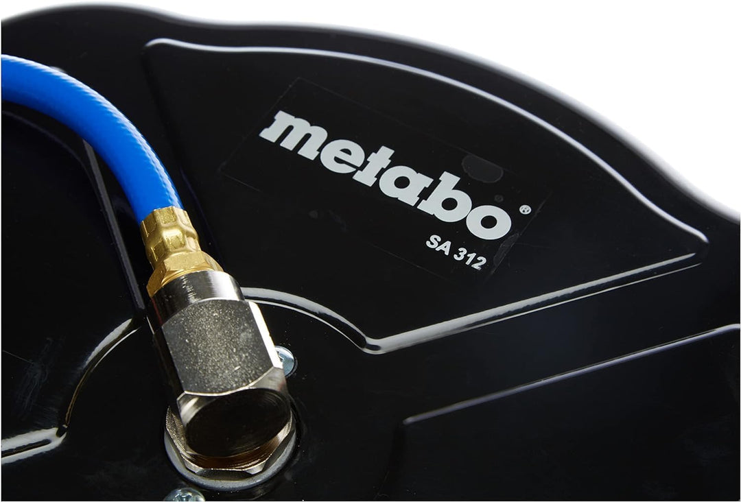 Metabo Schlauchaufroller SA 312 (628824000) – Mit Schnellanschlusskupplung – 12 m PU-Schlauch
