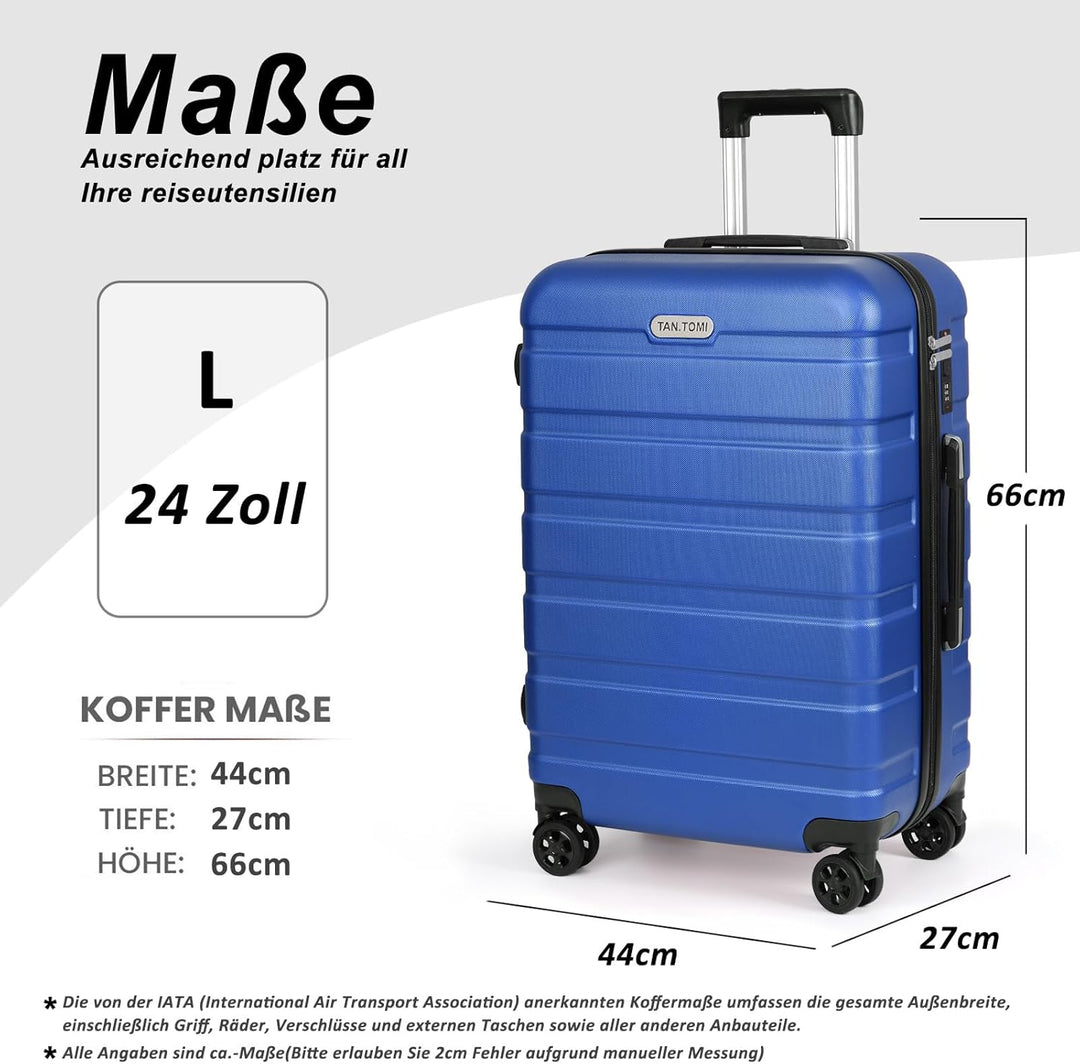 TAN.TOMI Koffer, Hartschalenkoffer, Koffer & Trolleys, Rollkoffer Reisekoffer Handgepäck, Suitcase K
