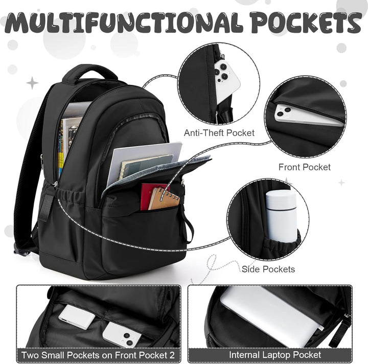 Schulrucksack Damen,Causal Schultasche Mädchen Teenager, Laptop Rucksack Damen Schulmädchen Casual T