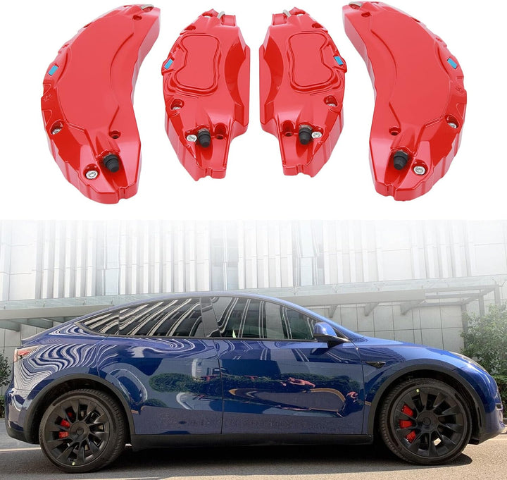 Aluminium-Bremssattelabdeckungen für Tesla Model 3, 4er-Set – Sportlicher und Modischer Ersatz für 1