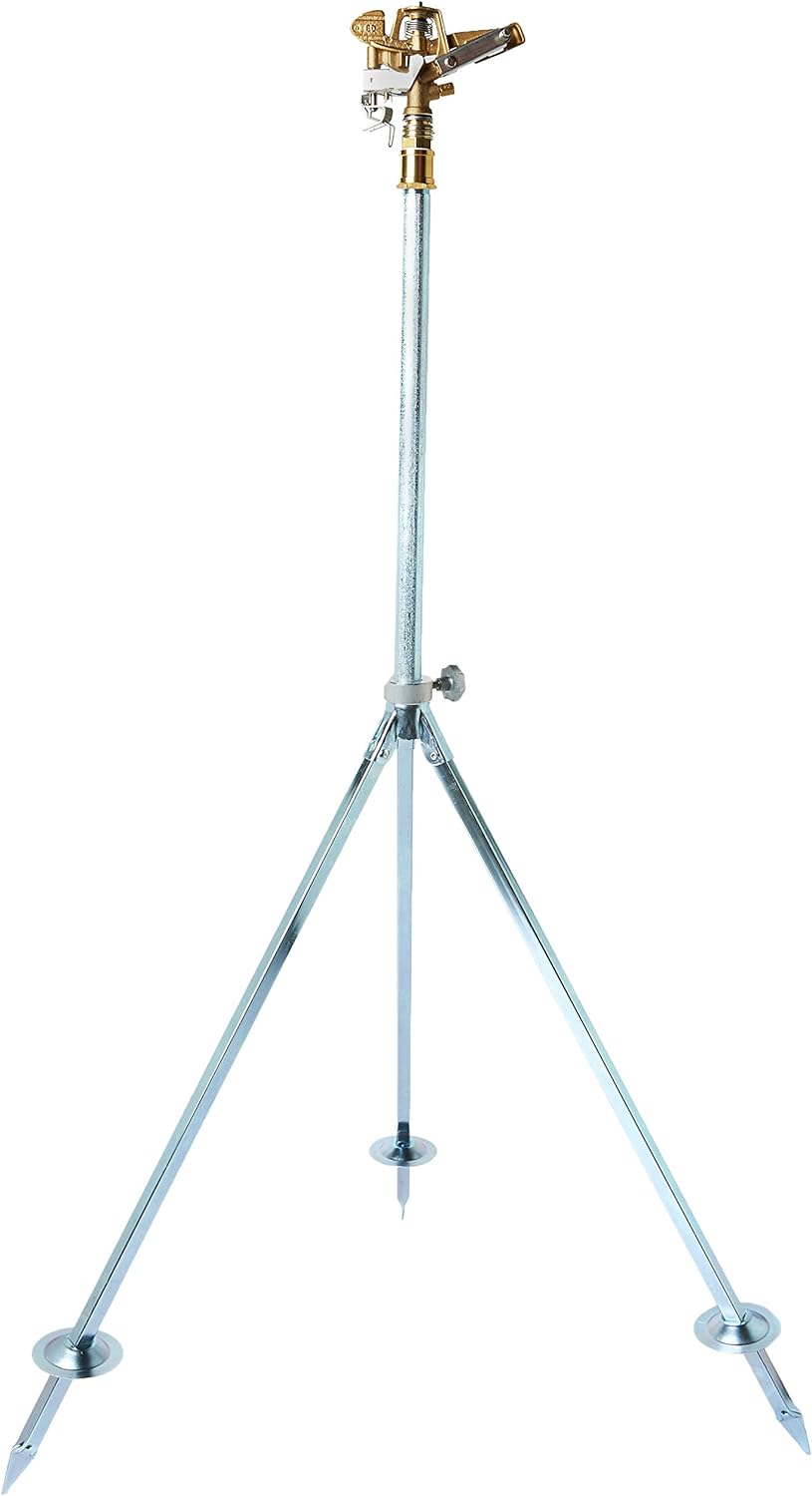 Geka 604424SSB Kreis-Hochregner V 60 S Stativ G 3/4 Zoll 700 bis 1070 mm, Silber/Gold, 18 x 8 x 13 c