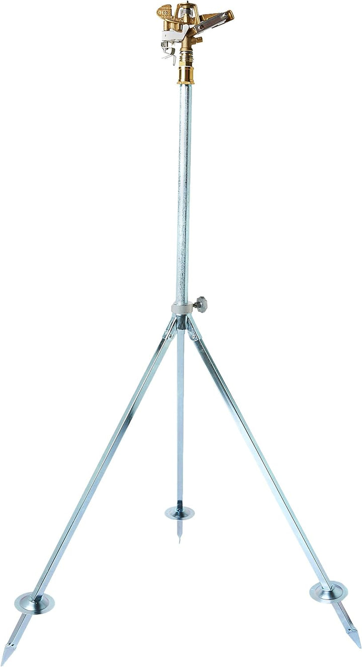 Geka 604424SSB Kreis-Hochregner V 60 S Stativ G 3/4 Zoll 700 bis 1070 mm, Silber/Gold, 18 x 8 x 13 c