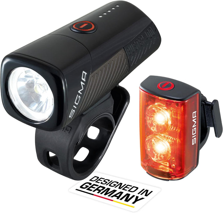 Sigma Buster 400 TR.RL 80 LED USB-Scheinwerfer-Set, Schwarz, Einheitsgrösse