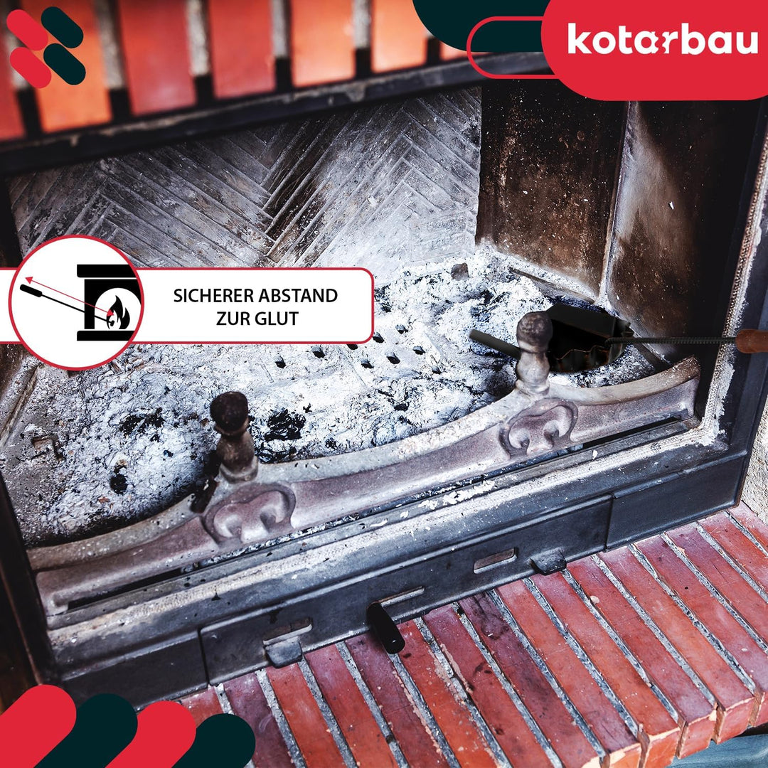 KOTARBAU Kaminbesteck Set Mit Ständer Kamingarnitur Werkzeug Besteck Wand Kaminofen Schwarz Kaminzub