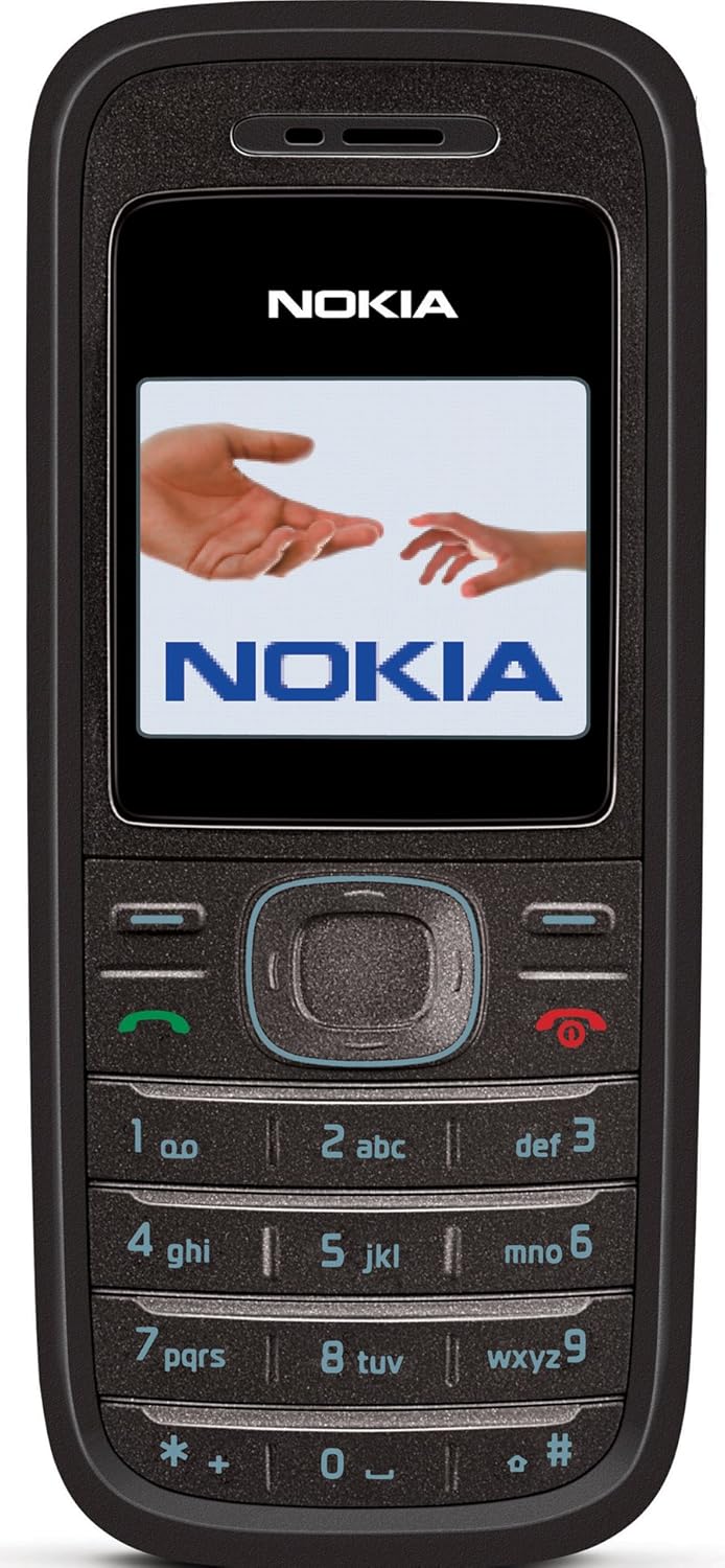 Nokia 1208 Black (Farbdisplay, Organizer, Spiele) Handy, black
