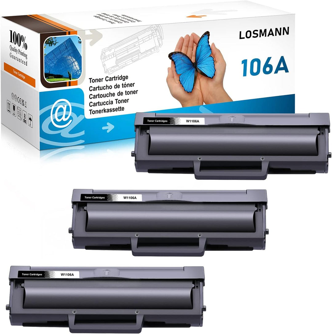 LOSMANN 106A Tonerkartuschen Kompatibel für HP 106A W1106A für HP Laser 107a 107r 107w MFP 135a 135r