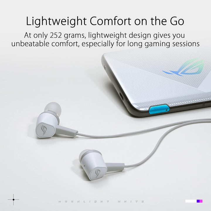 ASUS ROG Cetra II Core Moonlight In-Ear-Gaming-Kopfhörer (Treiber aus Flüssigsilikonkautschuk (LSR),