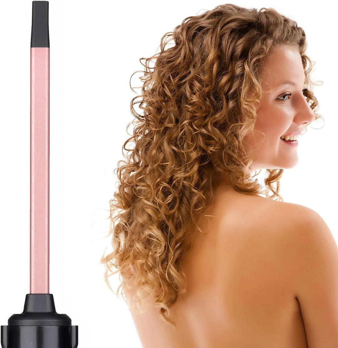 Lockenstab Kleine Locken Welleneisen Curling Iron mit Wärmeisolierung Handschuhe Wellenstab für Long