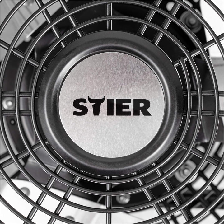 STIER Trommelventilator Bodenventilator, fahrbar, 330W, Ø600mm, Windmaschine, Industrieventilator, H