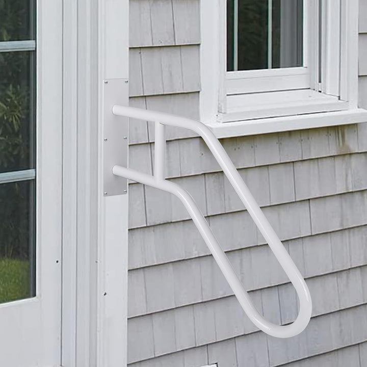 Treppe Handläufe, Edelstahl Treppengeländer Handlauf mit Beschlägen für 1-5 Stufen, Hochbelastbare H