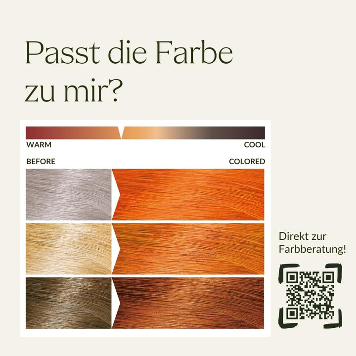 khadi KUPFER Pflanzenhaarfarbe, Haarfarbe Kupfergold bis Kupferrot, Naturhaarfarbe 100% pflanzlich,