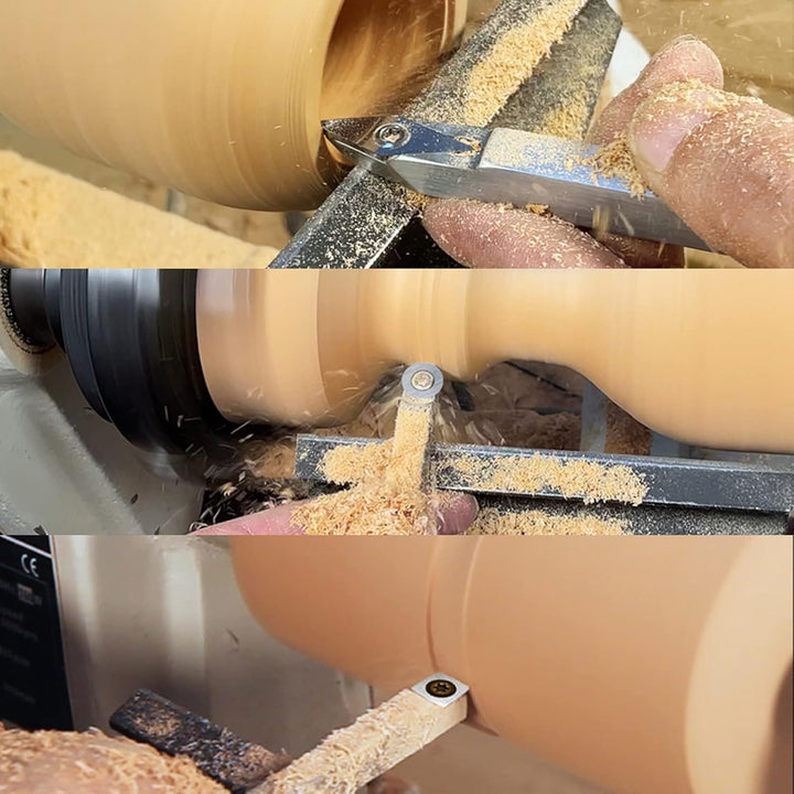 Drechselwerkzeuge,Drehmeissel Set 16 Stück,Wendeplatten Hartmetall,Diamantkopf Drechselwerkzeuge, Dr