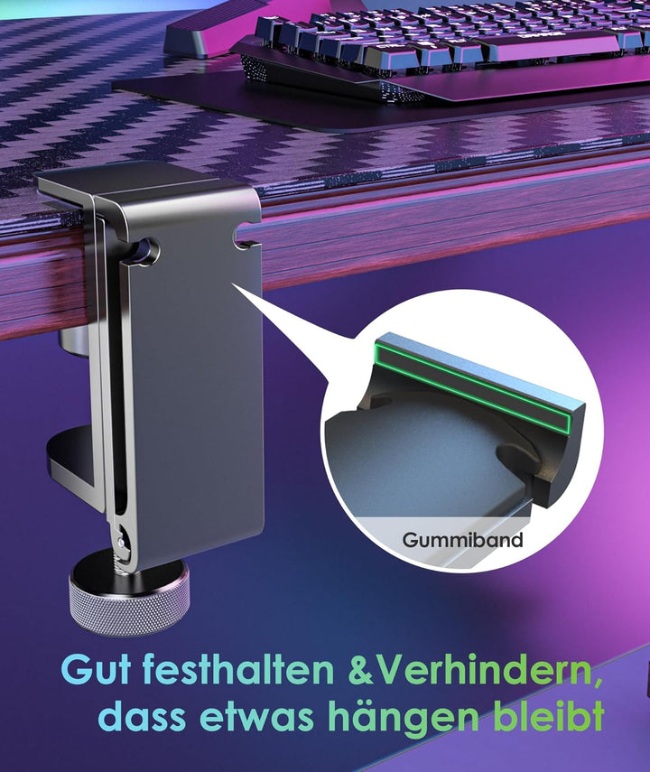 6amLifestyle Faltbar Headset Ständer,Kopfhörerhalter aus Aluminium,Universal Tisch Kopfhörer Ständer