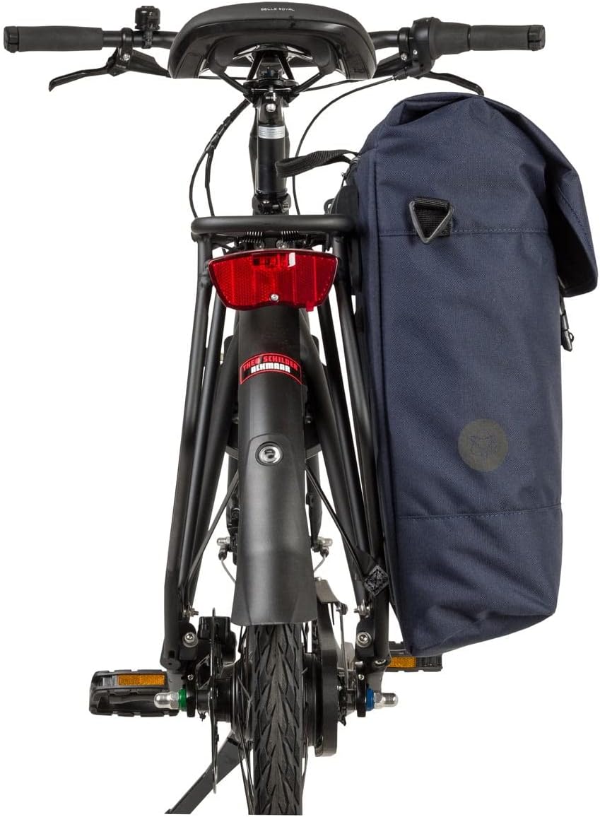AGU Essentials DWR Urban Klickfix Fahrradtasche für Gepäckträger, 17L Seitentasche Fahrrad mit Schul
