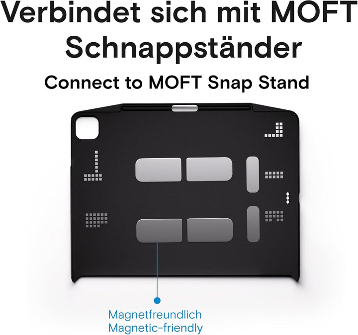 MOFT Snap Hülle für iPad Pro 12,9 Zoll (5 Generation) Generation mit Stifthalter, Case Kompatibel mi