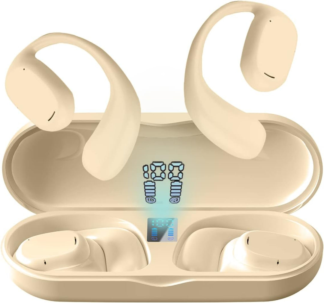 Open Ear Kopfhörer kabellos Bluetooth Sportkopfhörer mit Mikrofon Luftleitung Knochenschall Ohrhörer