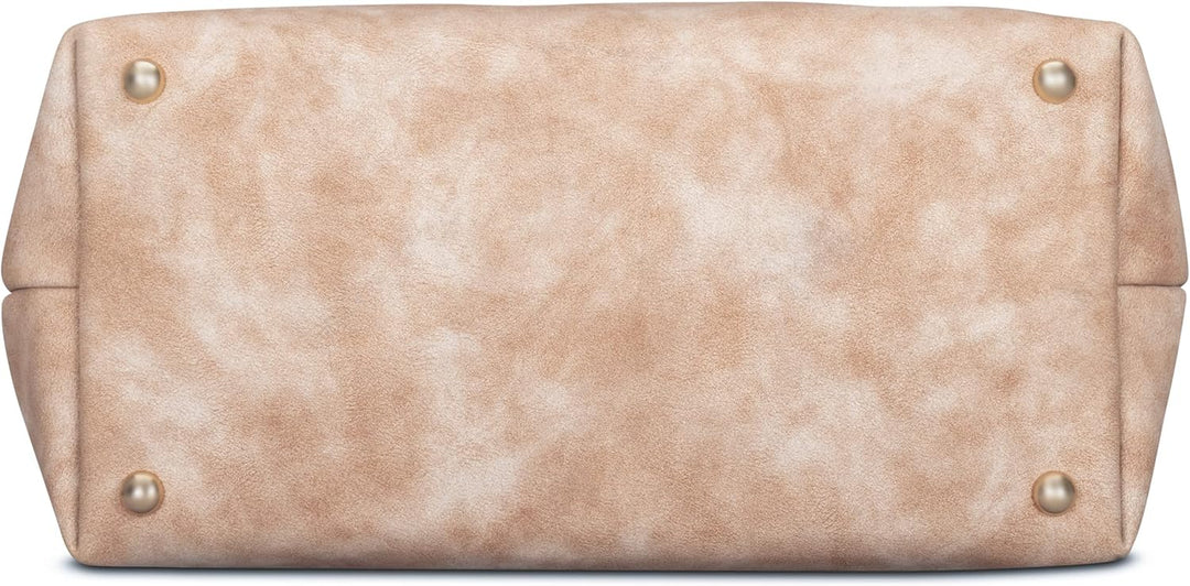 Expatrié Beuteltasche Damen - Sarah Medium - Handtasche aus Veganem PU Leder - Umhängetasche für Cit