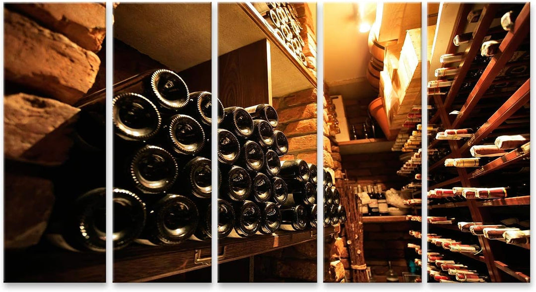 islandburner Bild auf Leinwand Weinkeller In Kleinen Französisch Restaraunt Wandbild Poster Kunstdru