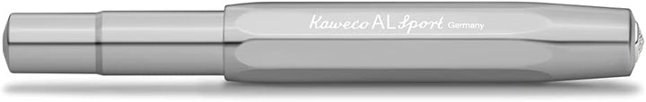 Kaweco AL Sport Raw Gel- / Kugelschreiber inklusive 0,7 mm Rollerball Tintenroller Mine für Linkshän
