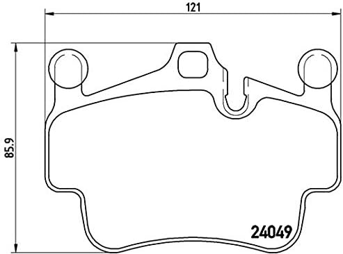 Brembo P 65 014 Bremsbelagsatz, Scheibenbremse - (4-teilig)