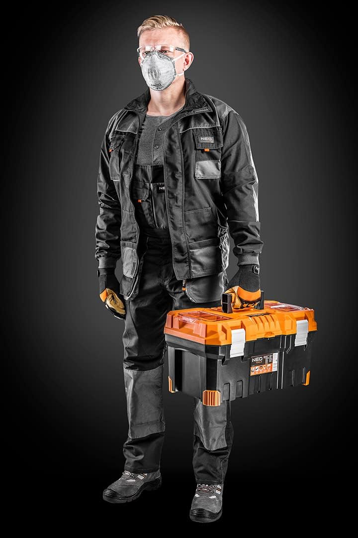 Neo Technician's Klempner Werkzeugkoffer mit herausnehmbarem Einsatz, 554 x 286 x 276 mm