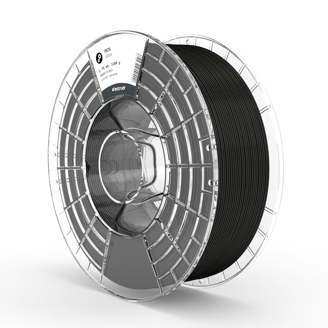 extrudr® PETG ø1.75mm (1.1kg) 'SCHWARZ' - 3D Drucker Filament - Made in Austria - höchste Qualität z