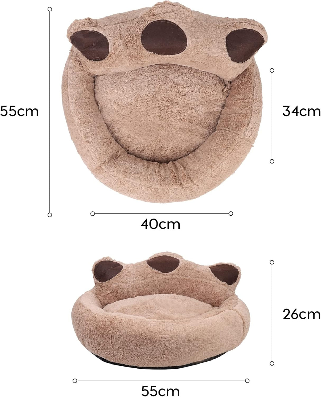 wuuhoo® Hundebett, Katzenbett Tapsy für Hunde und Katzen - weiches Haustierbett waschbar, Hundekörbc