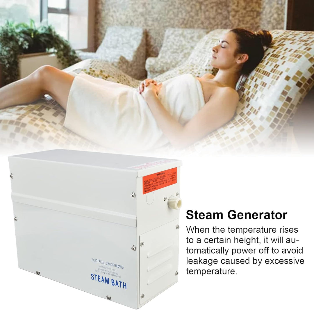 Dampfdusche Generator Kit System, 3KW Dampfgenerator Dampfdusche Automatische Entkalkung SPA Saunaba