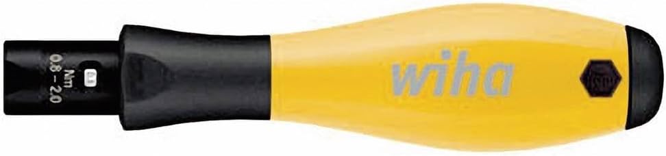 Wiha einstellbarer Drehmoment-Schraubendreher TorqueVario®-S ESD 0,5-2 Nm, hörbares Klicksignal beim