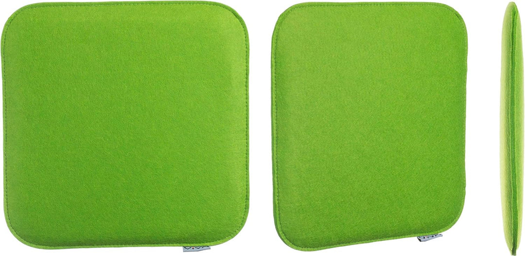 Brandsseller Sitzkissen Filz Eckig Stuhlkissen Sitzauflage Gepolstert - 35 x 35 x 2 cm - 4er Vorteil