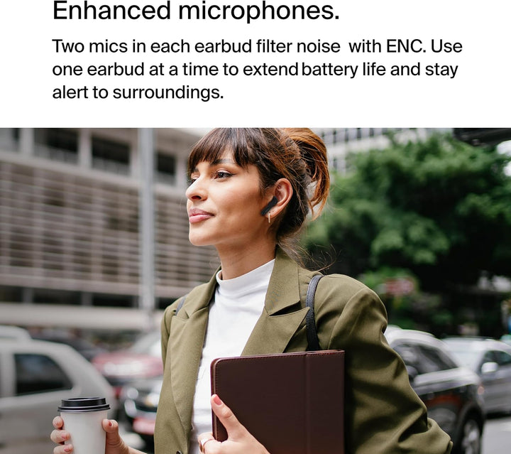 Belkin SoundForm™ Motion True Wireless In-Ear-Kopfhörer, Noise Cancelling, kabelloses Ladecase, 2 Mi