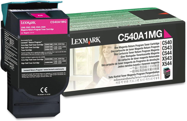 Lexmark C540A1MG C540, C543, C544, X543, X544 Tonerkartusche 1.000 Seiten Rückgabe, magenta, Magenta