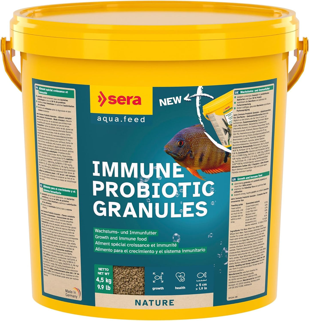 sera ImmunPro Nature 10.000 ml (4,4 kg) - Probiotisches Wachstumsfutter für Zierfische ab 4 cm 10 l