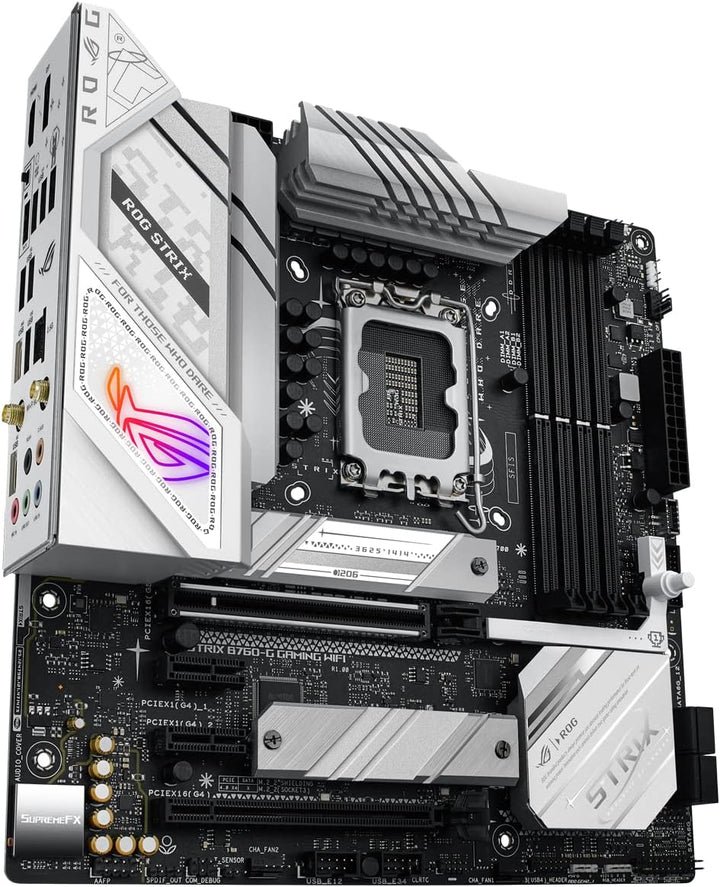 ASUS ROG STRIX B760-G GAMING WIFI Mainboard Sockel Intel LGA 1700 (Intel B760, mATX, DDR5 Speicher,