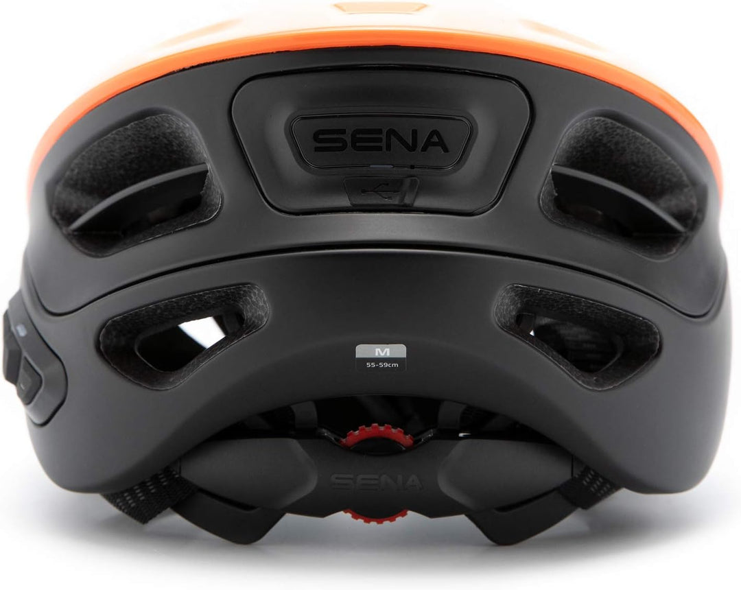 Sena R1 Smart Fahrradhelm, Electric Tangerine