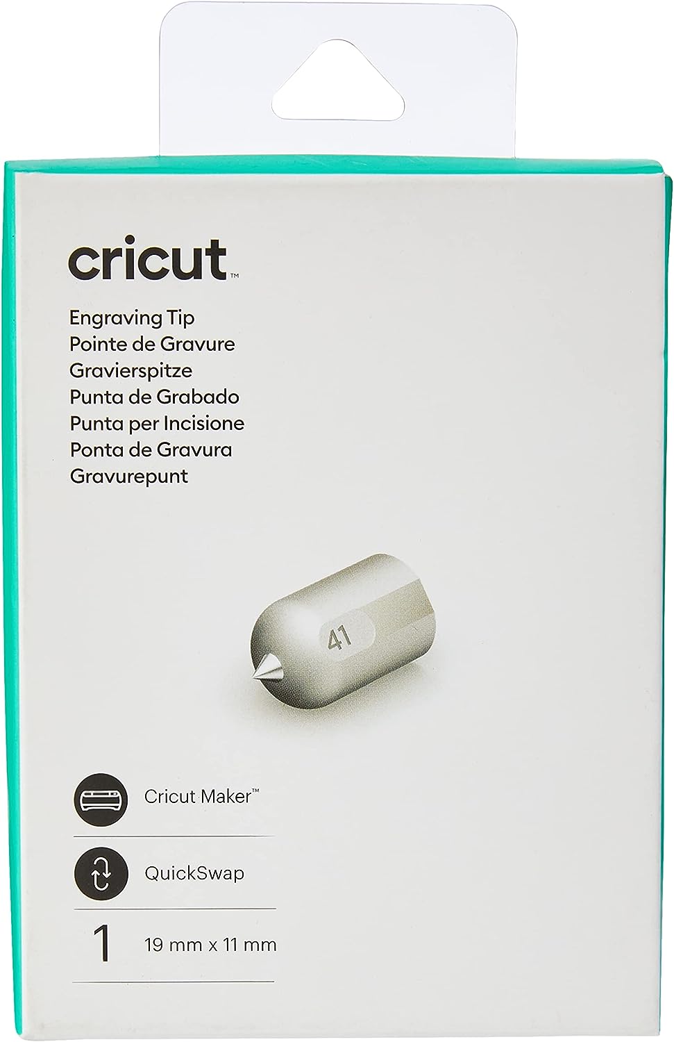 Cricut 2007310 Gravierspitze, One Size & 2007308, fein Tiefprägungsspitze, One Size