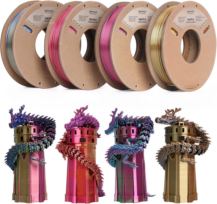 ERYONE PLA Filament 1.75mm,3D Drucker filament bundle,Multi Color Pack 3D Printer Filament PLA+/-0.0