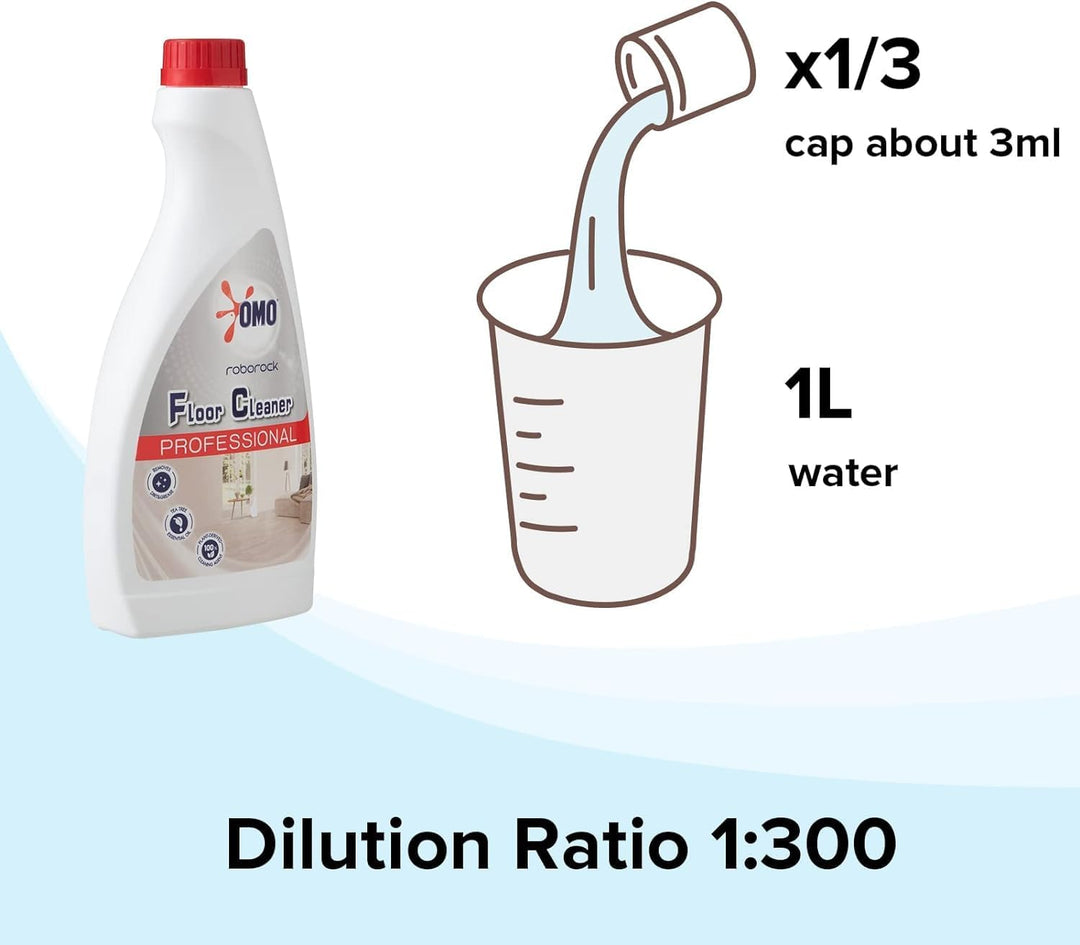 Roborock Offizieller Original Bodenreiniger, für Dyad Pro Combo/Dyad Pro und allen Roborock Staubsau