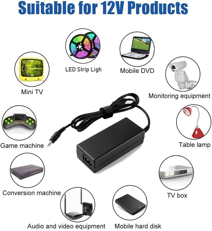 Netzteil 12V 5A 4A 3A 2A AC DC Adapter 100-240v 50-60hz Stromversorgung für Led Streifen Lichtstreif