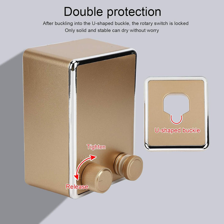 Einziehbare Wäscheleine An der Wand montierte Wäscheleine aus rostfreiem Stahl Wäscheleine(Gold), Go