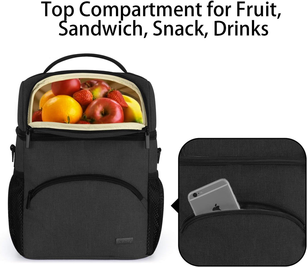 Teamoy Doppelschichtige Muttermilch Kühltasche mit Eisbeutel, Reise Babyflasche Kühltasche bis zu 6
