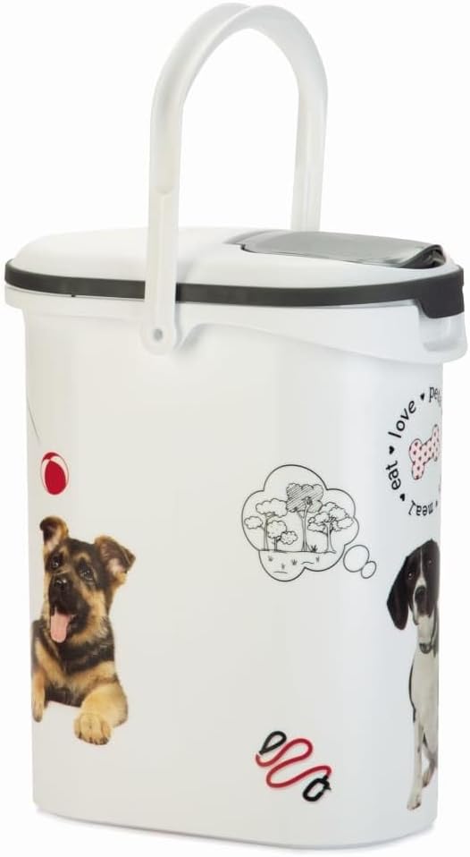 Curver Hundefutterbehälter 10L – Luftdichte kompakte Futterbox für Trockenfutter – Bis zu 4kg Kapazi
