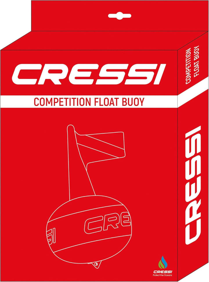 Cressi, Fluoreszierend Rot/Weiss,
