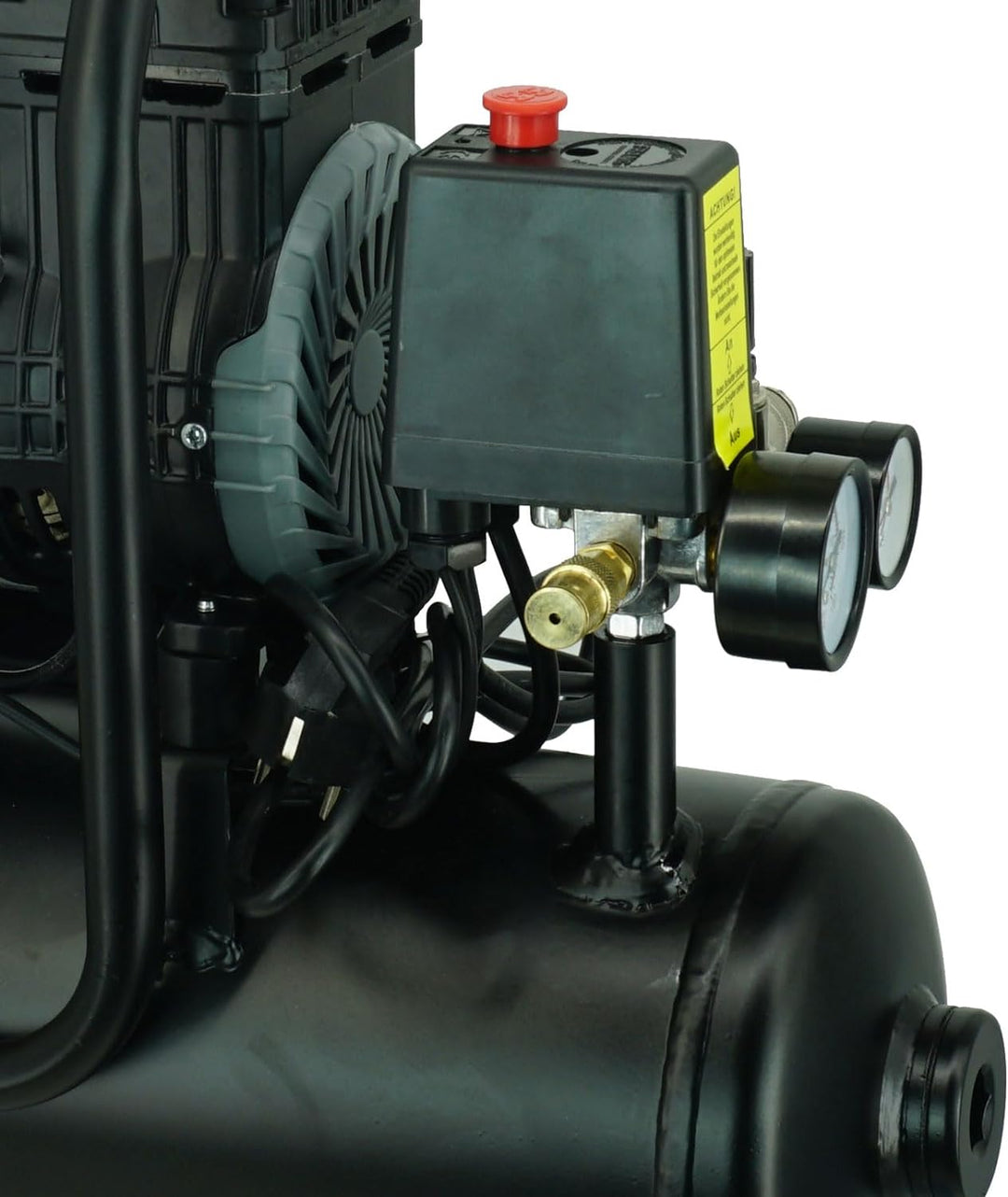 TRUTZHOLM brushless silent Flüsterkompressor tragbar innenbeschichtet 750W / 9 Liter silent leise 57