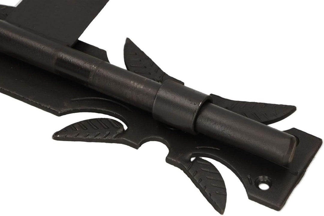 KOTARBAU Torriegel 320 mm mit Vorhängeschloss Bolzenriegel Torschieber Pulverbeschichtet Schwarz Sch